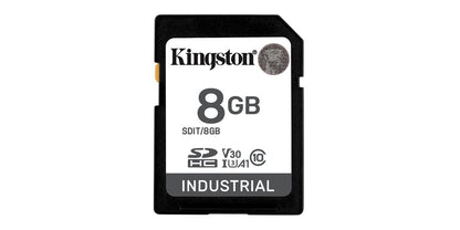 SD Card   8GB Kingston SDHC Industrial -40C to 85C retail
