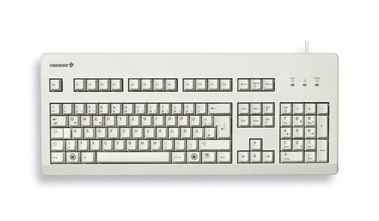 CHERRY TAS G80-3000 Καλωδιακό Πληκτρολόγιο DE-Layout σε Γκρι Χρώμα με Μαύρους Διακόπτες