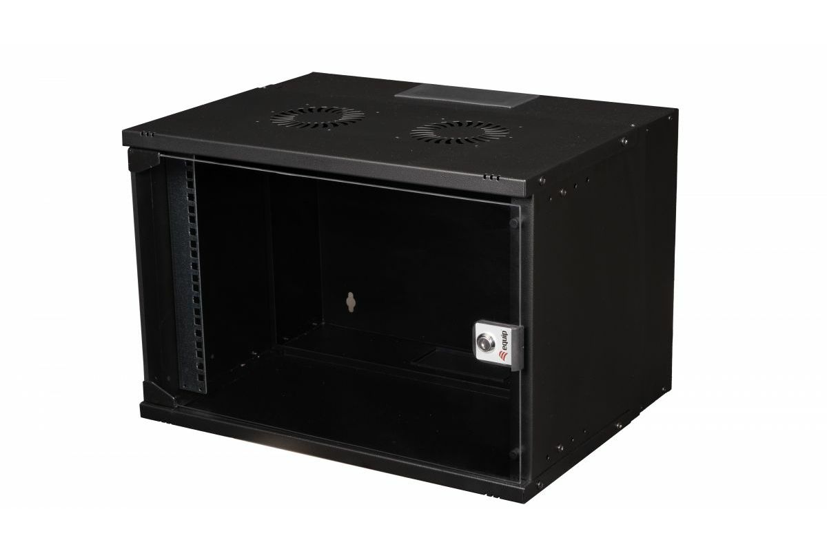 Equip 19" Wandgehäuse Glastür ECO 540x400mm       7U schwarz