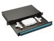 Equip LWL-Spleißkasten 24-Port SC-Duplex OM3 1U komplett  sw