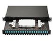 Equip LWL-Spleißkasten 24-Port SC-Duplex OM3 1U komplett  sw