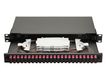 Equip LWL-Spleißkasten 24-Port SC-Duplex OM4 1U komplett  sw