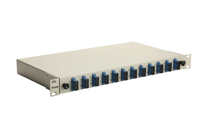 Equip LWL-Spleißkasten 12-Port SC-Duplex OS2 1U komplett  gr