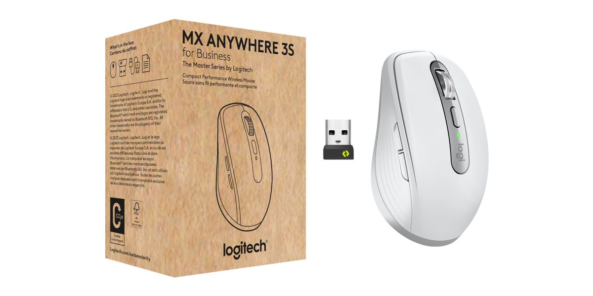 Logitech Wireless Mouse MX Anywhere 3S f. Business pale grey
