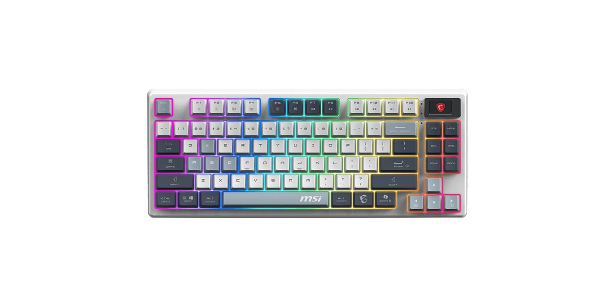 MSI FORGE GK600 TKL W SKY Gaming Keyboard Wireless