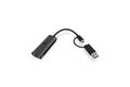 Adapter IcyBox USB3.2 Gen1 Type-A, Type-C 2.5GB Ethernet LAN retail