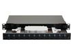 Equip LWL-Spleißkasten 12-Port SC-Duplex OS2 1U komplett  sw