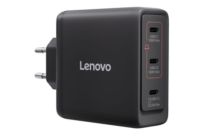Lenovo 100w Mulit-Port USB-C GaN Charger Black EU