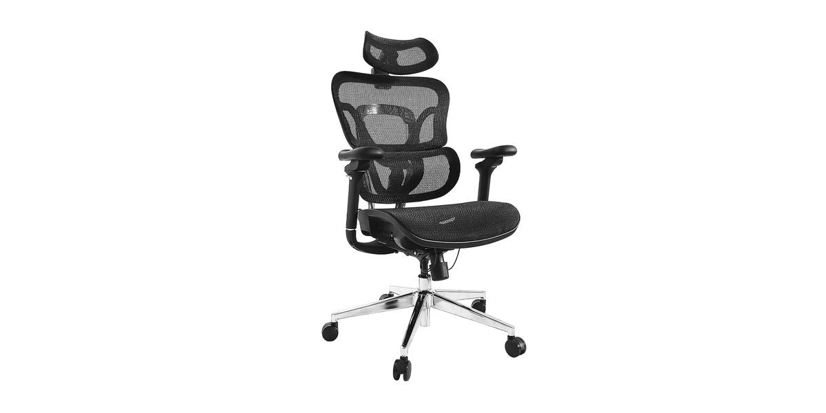 Equip Ergonomischer Bürostuhl+Kopf/Armstützen        schwarz lite Retail