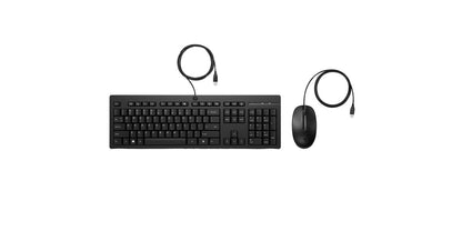 HP Tastatur+Maus 225 Set Kabelgebunden Schwarz