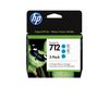 HP 712   3x Cyan                Tintenpatrone