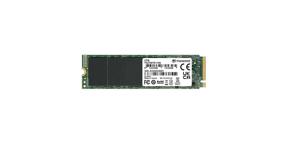 SSD 250GB Transcend M.2 MTE115S (M.2 2280) PCIe Gen3 x4 NVMe