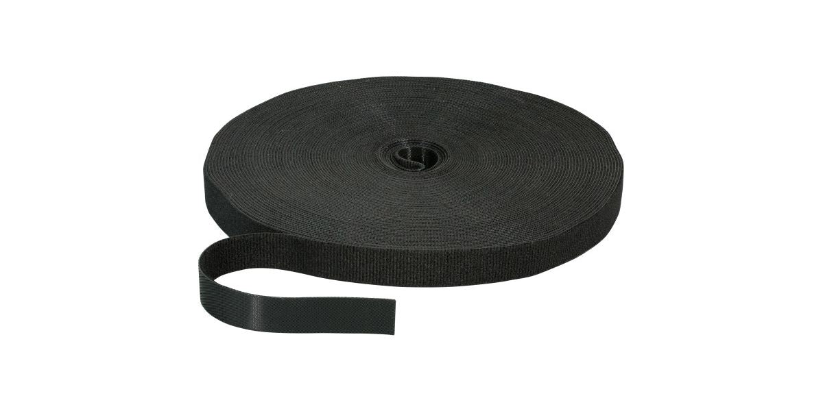 EFB Klettband 20mm schwarz, 25m Rolle