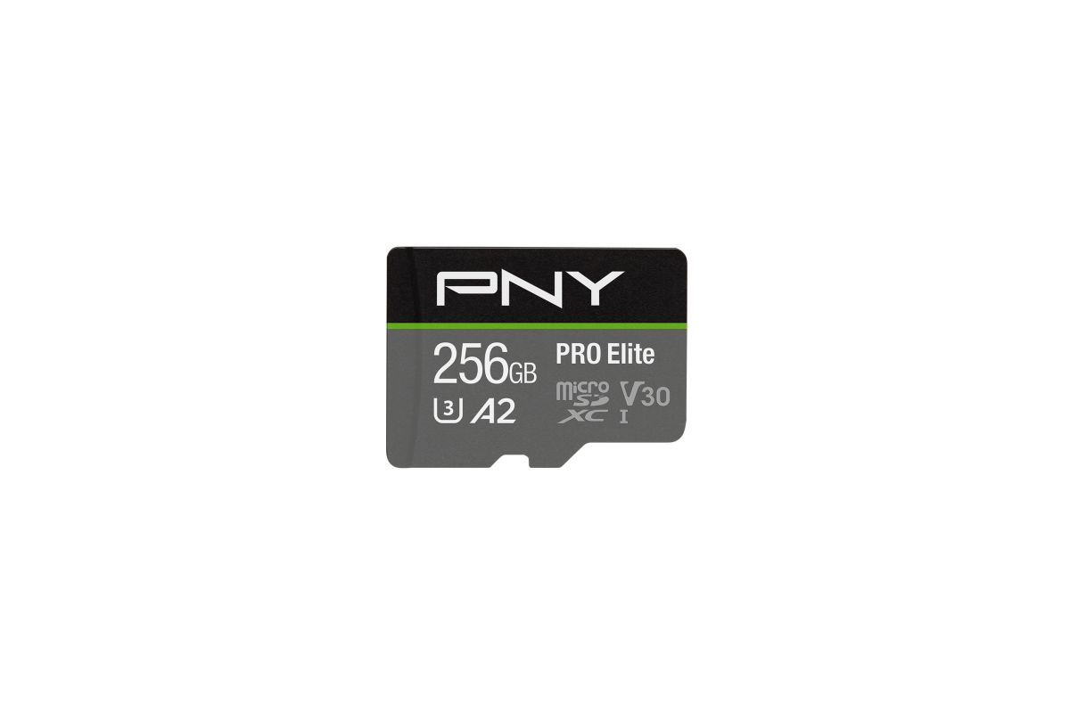 SD MicroSD XC Card 256GB PNY Pro Elite R100MB/s W90MB/s reta