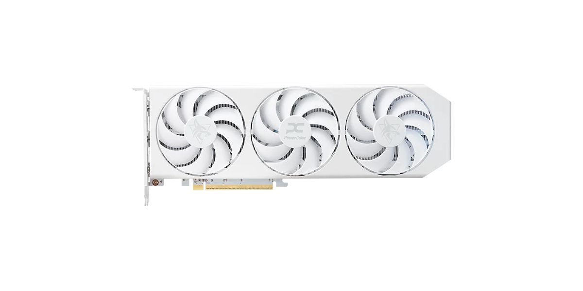 Powercolor Radeon RX9060XT Hellhound Σπεκτράλ Λευκό OC 16GB