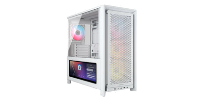 CORSAIR Geh Midi FRAME 4000D LCD RS ARGB Mid-Tower, White