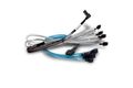 Broadcom Kabel 1x8 SFF-8654 to 2x4 SFF-8643 Mini-SAS HD 1m