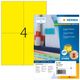 HERMA Etiketten A4 gelb 105x148 mm Papier matt 400 St.