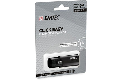 Emtec USB3.2 Click Easy B110 512GB Black