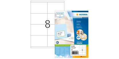 HERMA Etiketten Premium A4 weiß 105x70  mm Papier  800 St.