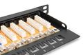 DIGITUS Patchpanel 0,5HE 24-Port Cat6 ungeschirmt schwarz