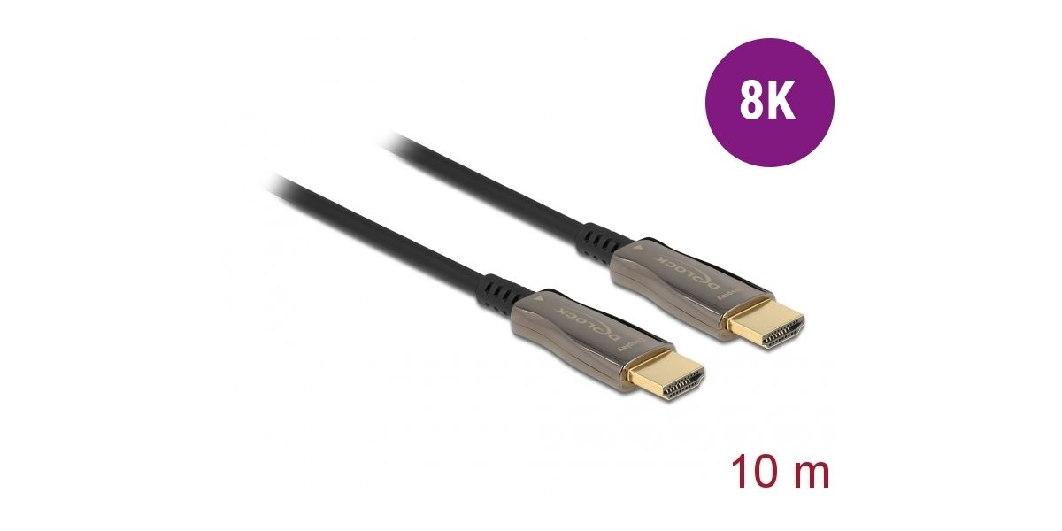 DELOCK Aktives Optisches Kabel HDMI 8K 60Hz 10m