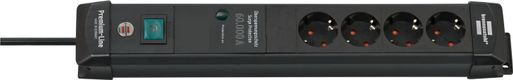 Brennenstuhl Premium-Line ÜSS 4fach schwarz *DE* 1,8m