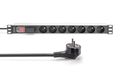 DIGITUS PDU 1U    7xCEE7/5   FR-Ausgänge 230V/16A schwarz