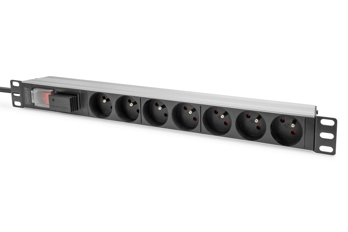 DIGITUS PDU 1U    7xCEE7/5   FR-Ausgänge 230V/16A schwarz
