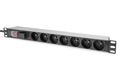 DIGITUS PDU 1U    7xCEE7/5   FR-Ausgänge 230V/16A schwarz