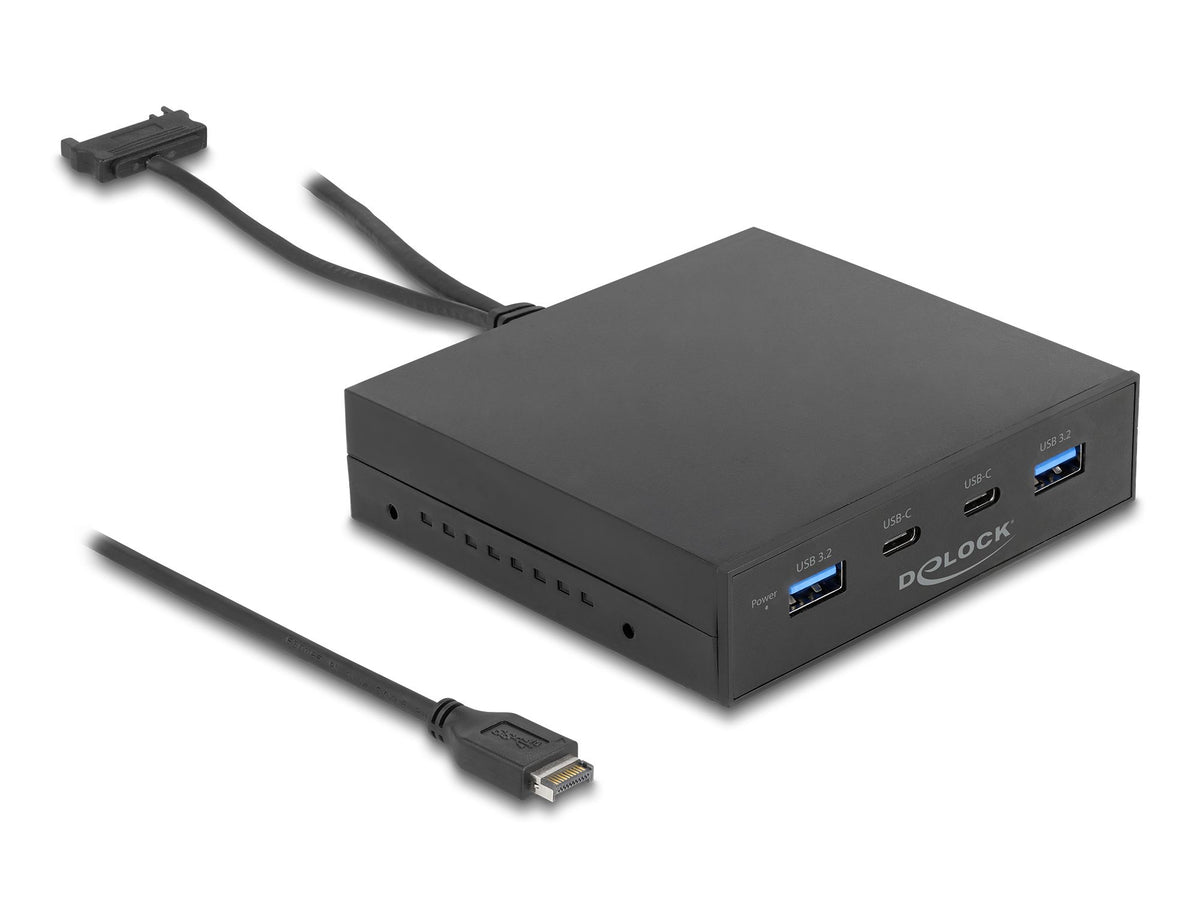 DELOCK 3.5 USB 3.2 Gen 2 Πρόσοψη 2 x USB-C + 2 x USB-A