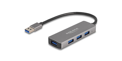 DELOCK  4 Port USB 3.2 Gen 1 Hub mit USB Typ-A Anschluss