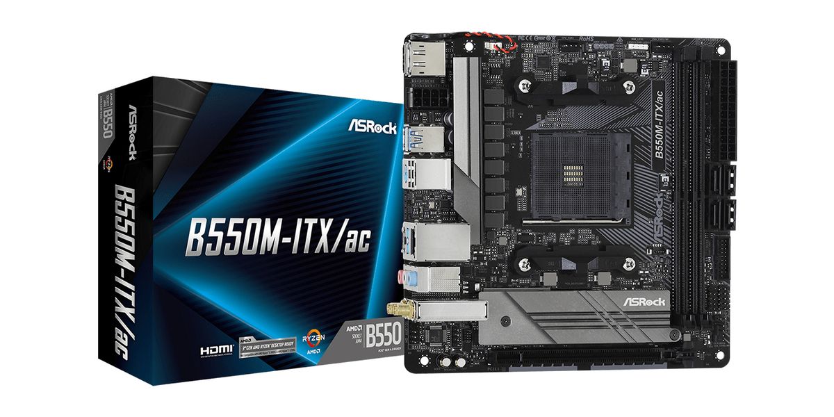 ASRock B550M-ITX/ac AM4 mITX HDMI/DP DDR4 retail