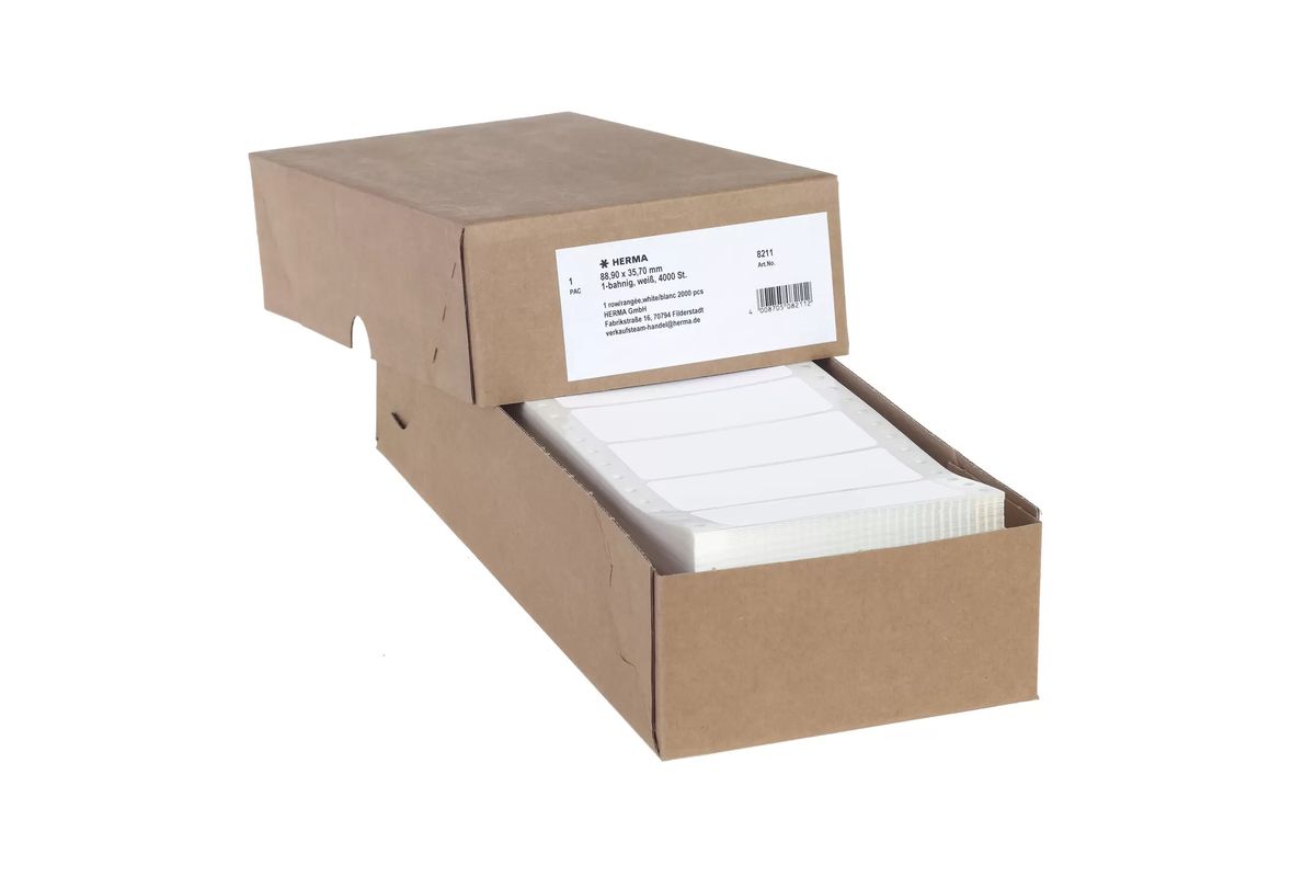 HERMA Computeretiketten weiß 88,9x35,7 mm Papier 4000 St.