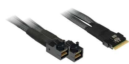 Inter-Tech Kabel SFF 8654-8x - SFF 8643-2x 0,75m