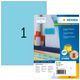 HERMA Etiketten A4 blau 210x297 mm Papier matt 100 St.