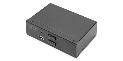 DIGITUS KVM Switch, 4K60HZ, 2x1 DP in, 1x DP USB out