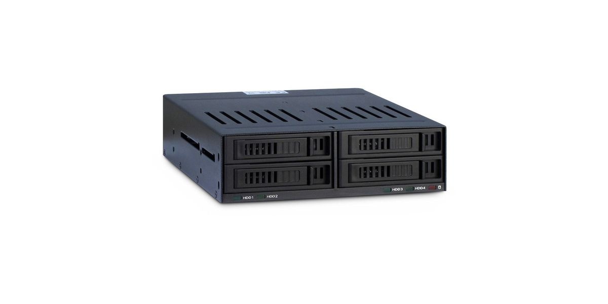 Inter-Tech Wechselrahmen 4x2,5" X-3531  für 1x5,25"Einschub
