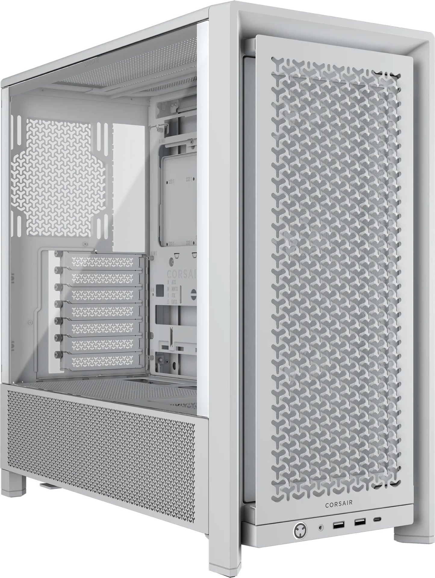 CORSAIR Geh Midi FRAME 4000D RS Mid-Tower, White