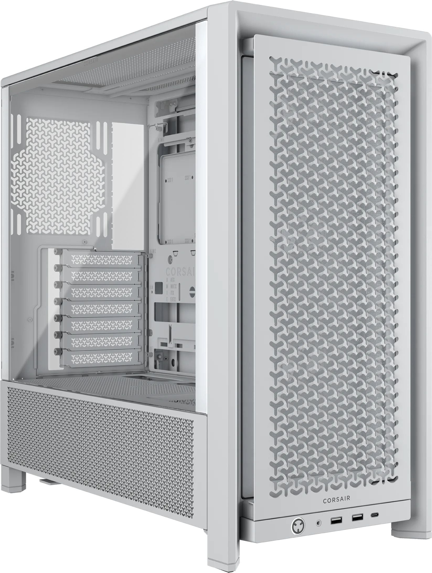 CORSAIR Geh Midi FRAME 4000D RS Mid-Tower, White