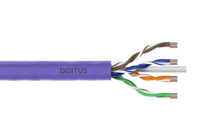 DIGITUS Instal-kab Cat6 U/UTP tw.Pair 305m violett
