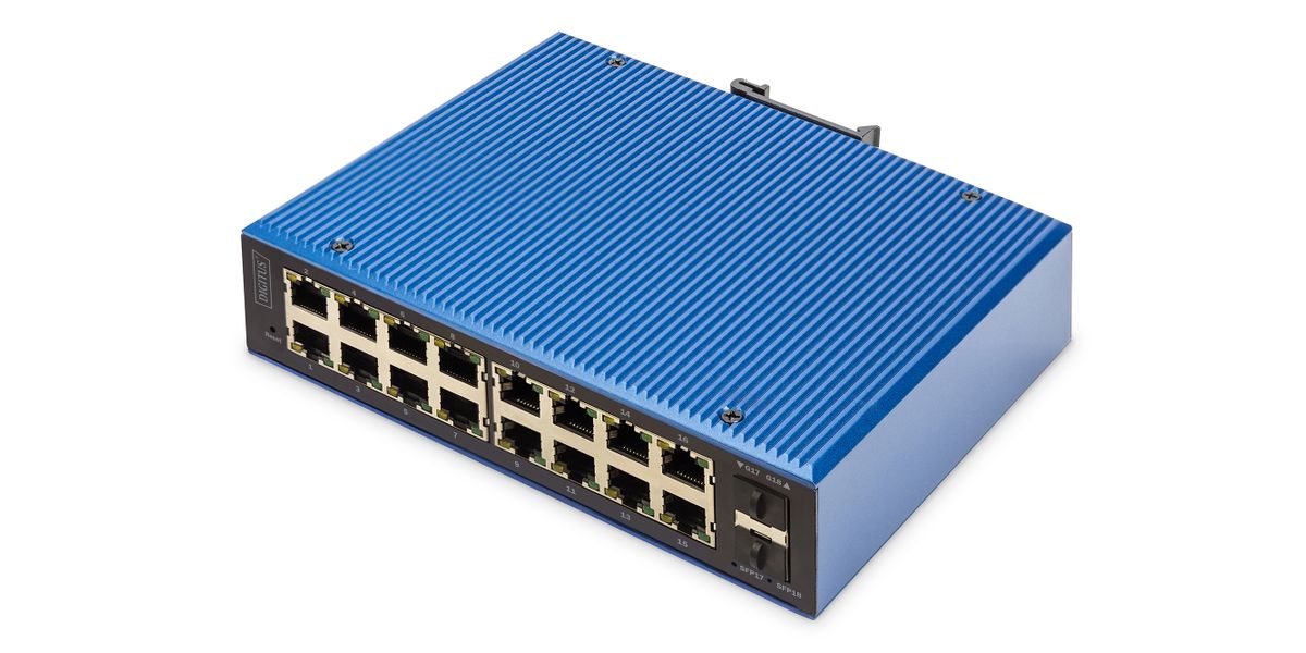 DIGITUS Switch 16+2 -Port L2 managed Gigabit