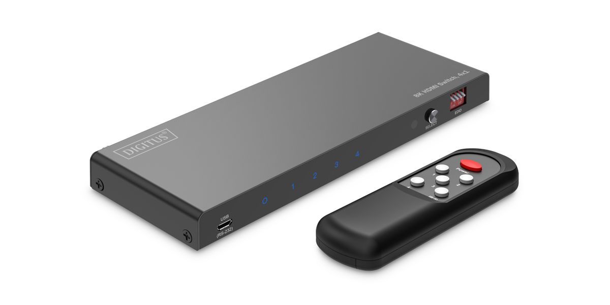 DIGITUS HDMI Switch 4x1 8K/60Hz