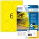 HERMA Signal-Schilder A4 85 mm gelb Folie 150 St.
