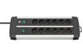 Brennenstuhl Steckdosenleiste Premium-Duo-Alu-Line 2x6x 3m