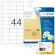 HERMA Etiketten transp. matt A4 48,3x25,4 mm Folie 1100 St.