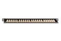 DIGITUS Patchpanel 0,5HE 24-Port Cat6 ungeschirmt schwarz