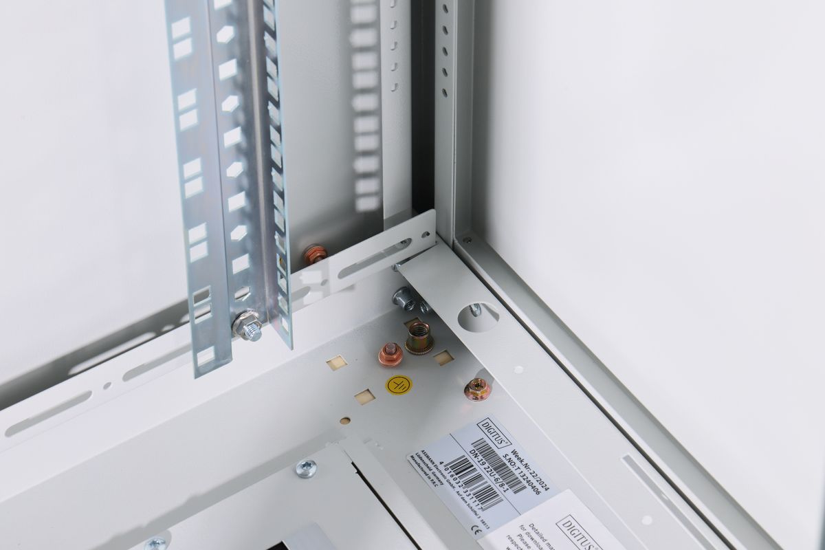 DIGITUS Netzwerkschrank Unique 22HE 1164x600x800mm grau (Speditionsversand)