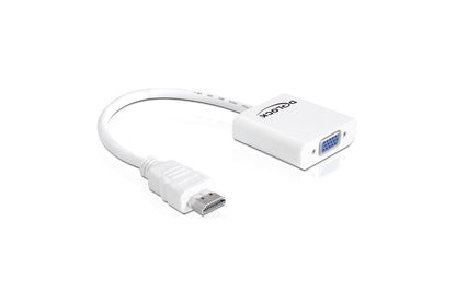 DELOCK HDMI Adapter A -> D-Sub15 St/Bu weiß