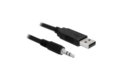 DELOCK USB Kabel A -> 3,5mm 3Pin 1.80m (5 V) TTL